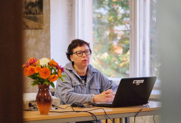 Susitikimus muziejuje Šeduvoje pratęsė profesorės paskaita