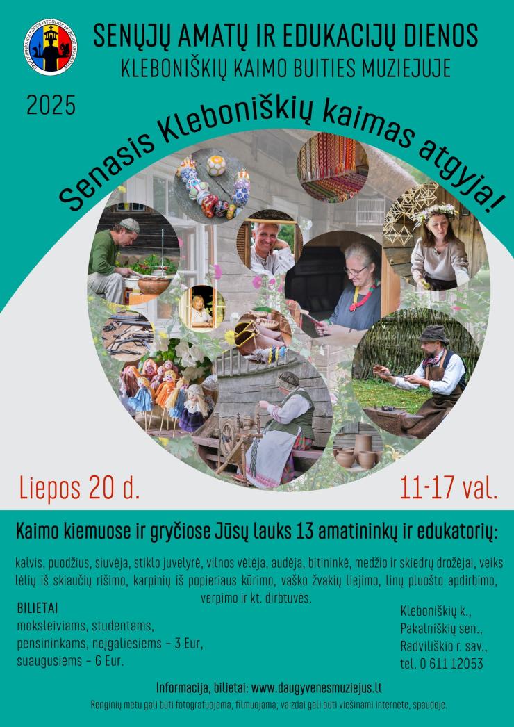 Senųjų amatų ir edukacijų diena Kleboniškių kaime