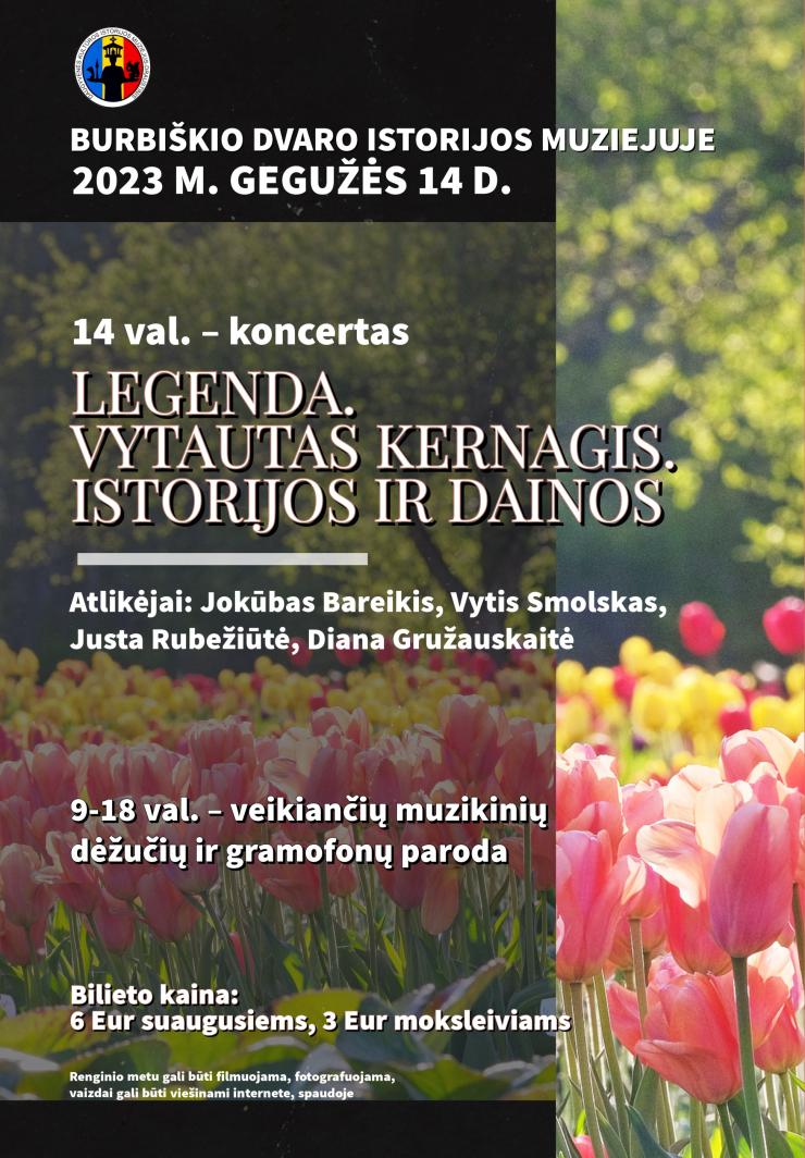 Koncertas „Legenda. Vytautas Kernagis. Istorijos ir dainos“