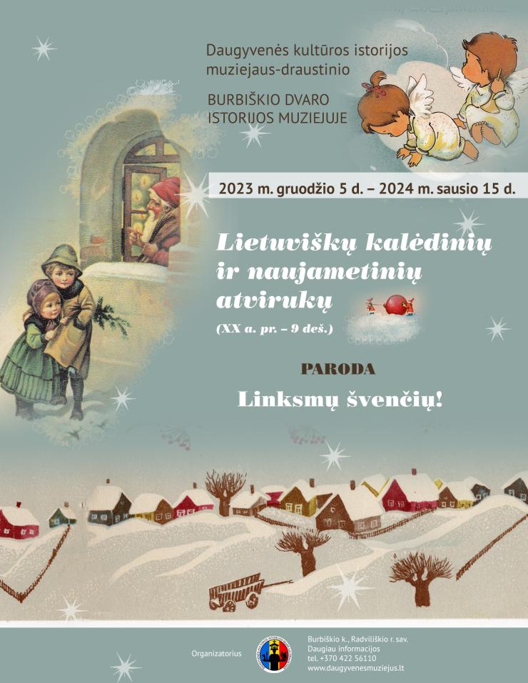 Lietuviškų kalėdinių ir naujametinių atvirukų paroda „Linksmų švenčių!“