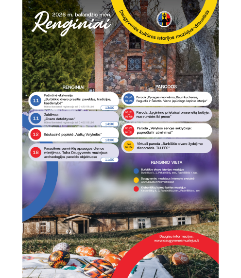 Balandžio mėnesio renginiai