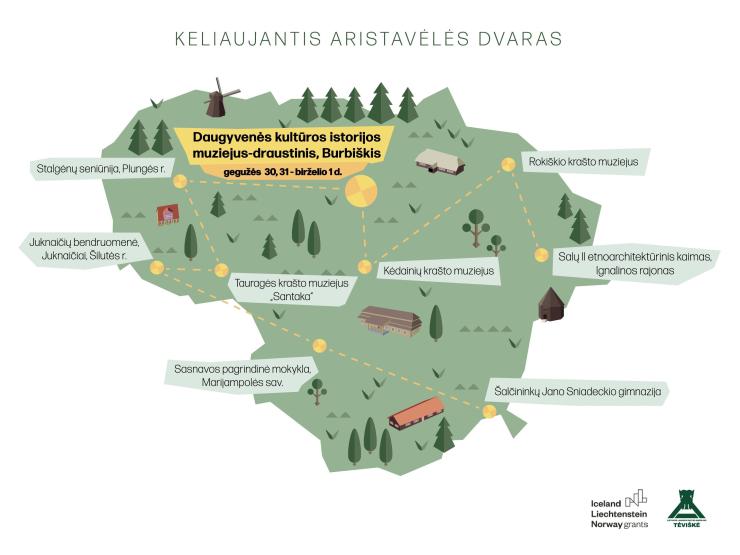 Į BURBIŠKIO DVARĄ ATVYKSTA „KELIAUJANTIS ARISTAVĖLĖS DVARAS“
