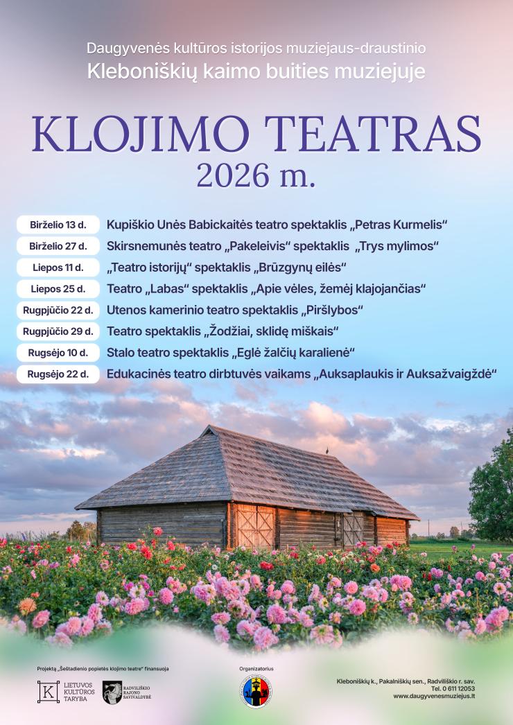Renginių ciklas „Šeštadienių popietės klojimo teatre“