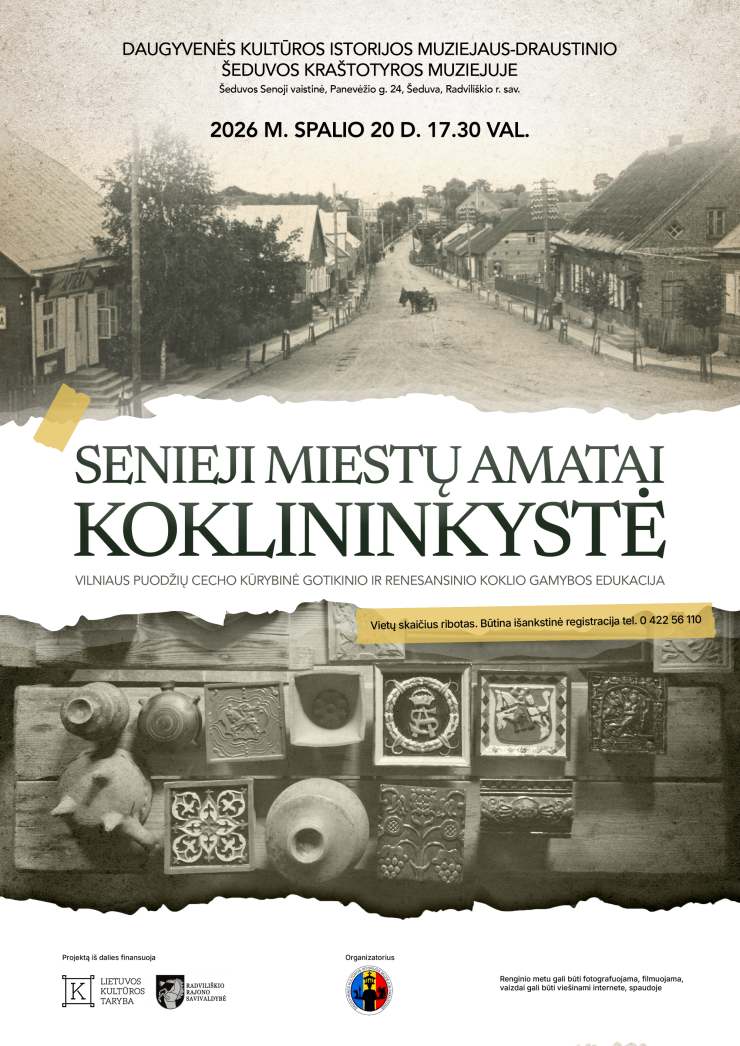 Edukacija „Senieji miestų amatai. Koklininkystė“