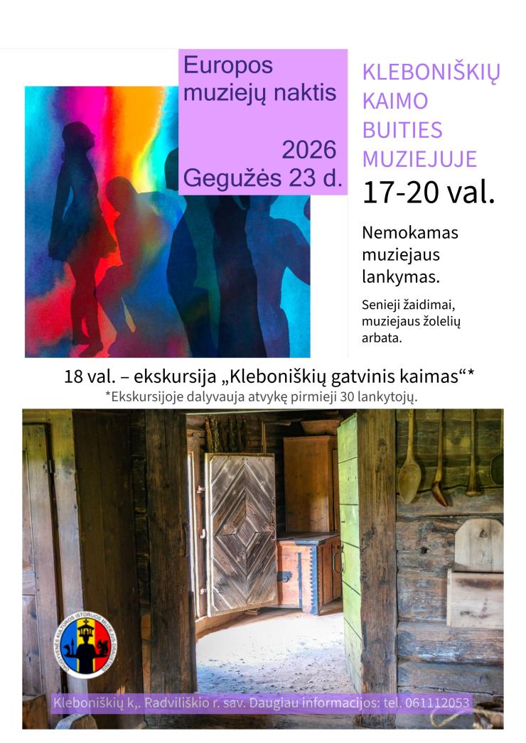 „Europos muziejų naktis“ Kleboniškių muziejuje