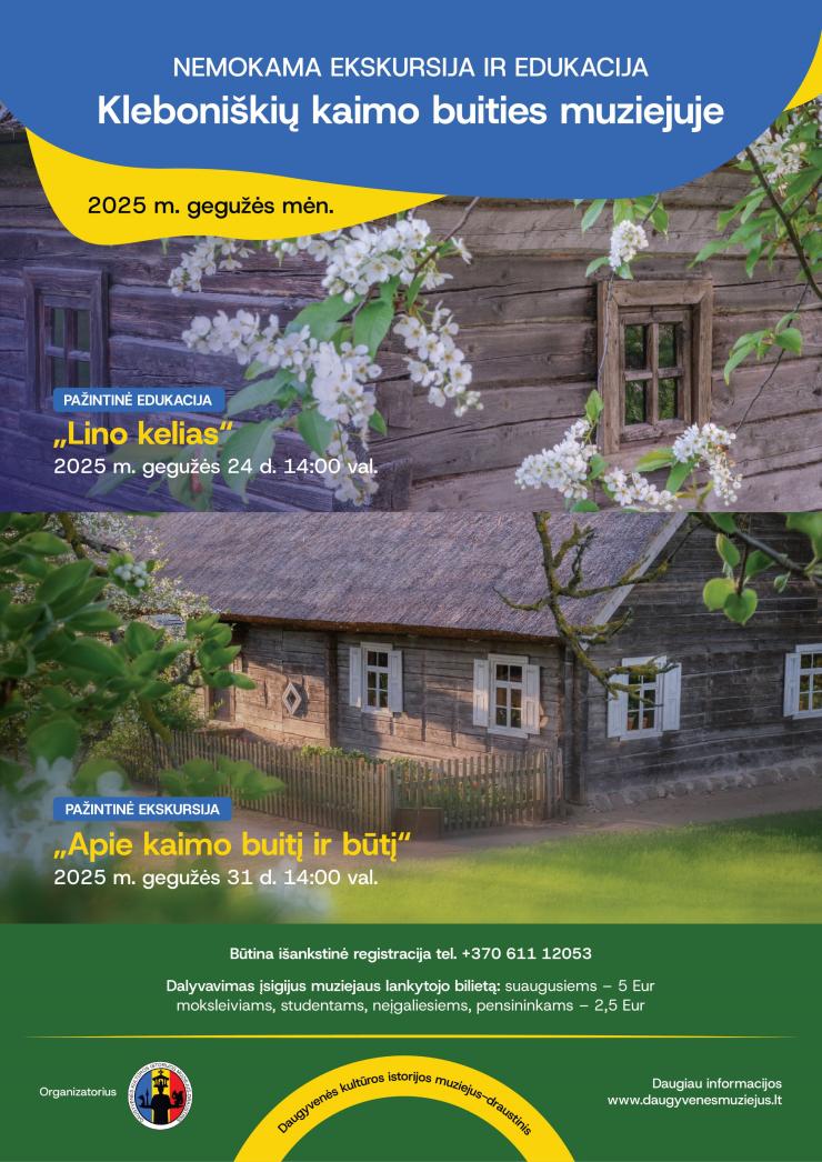 Pažintinė edukacija „Lino kelias“