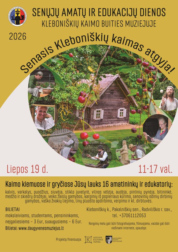 Senųjų amatų ir edukacijų dienos