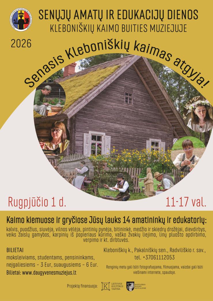 Senųjų amatų ir edukacijų dienos