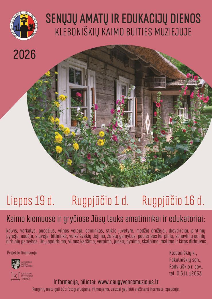 Senųjų amatų ir edukacijų dienos