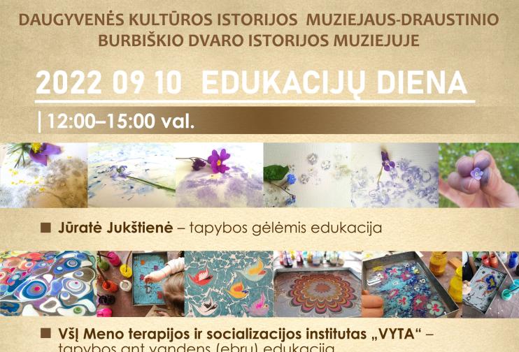 Edukacijų diena Burbiškio dvaro istorijos muziejuje