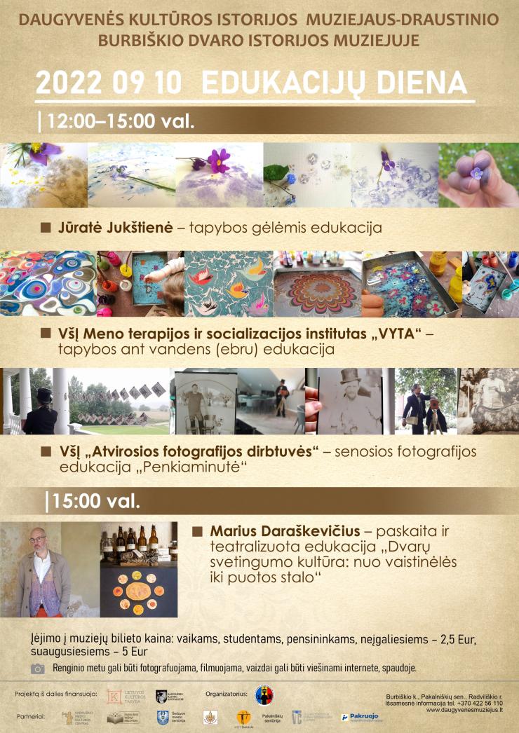 Edukacijų diena Burbiškio dvaro istorijos muziejuje