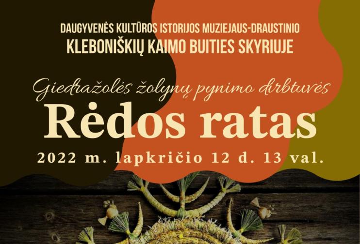 Giedražolės žolynų pynimo dirbtuvės „Rėdos ratas“
