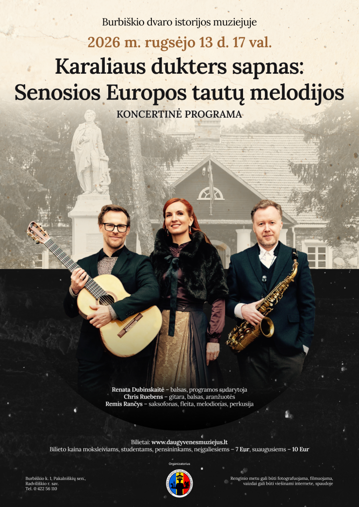 Muzikinis vakaras „Karaliaus dukters sapnas: Senosios Europos tautų melodijos“
