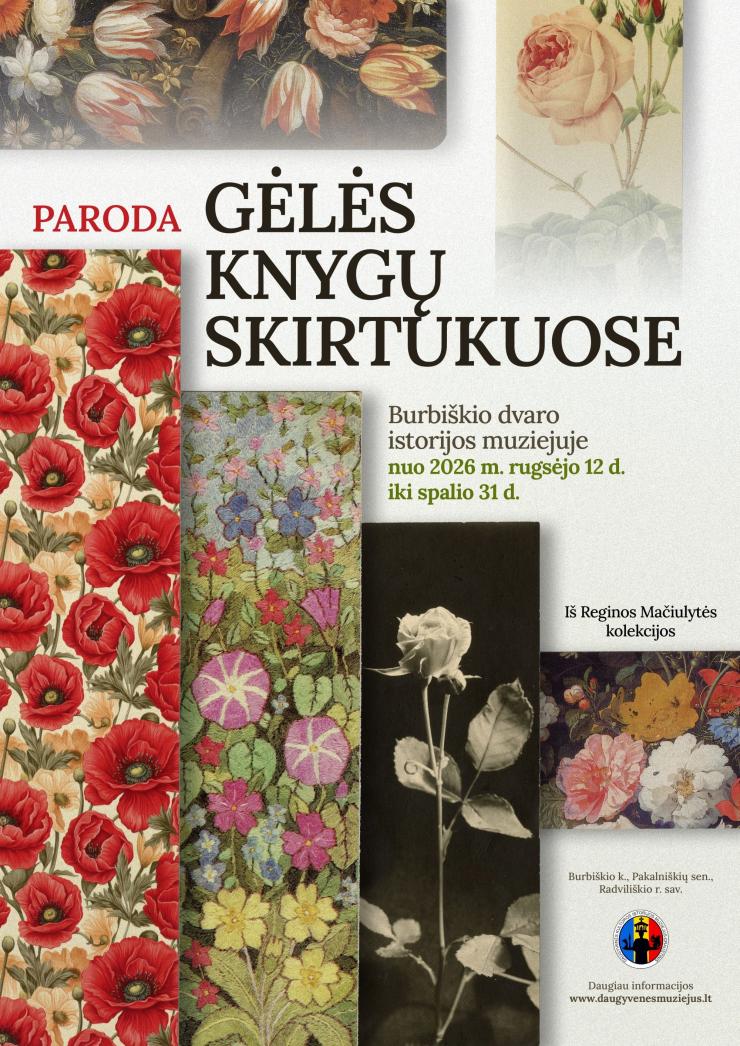 Paroda „Gėlės knygų skirtukuose“