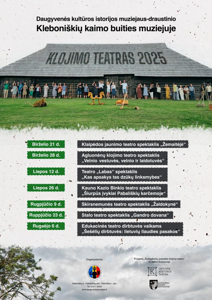 Renginių ciklas „Šeštadienių popietės klojimo teatre“