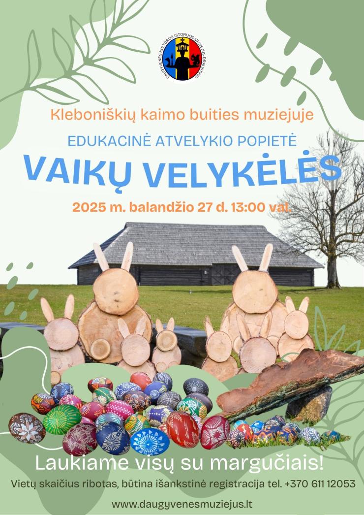 Edukacinė popietė „Vaikų Velykėlės“