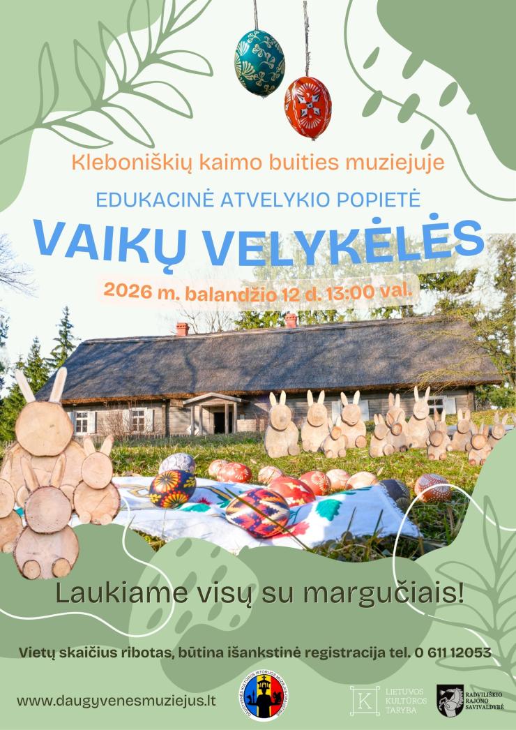 Edukacinė popietė „Vaikų Velykėlės“