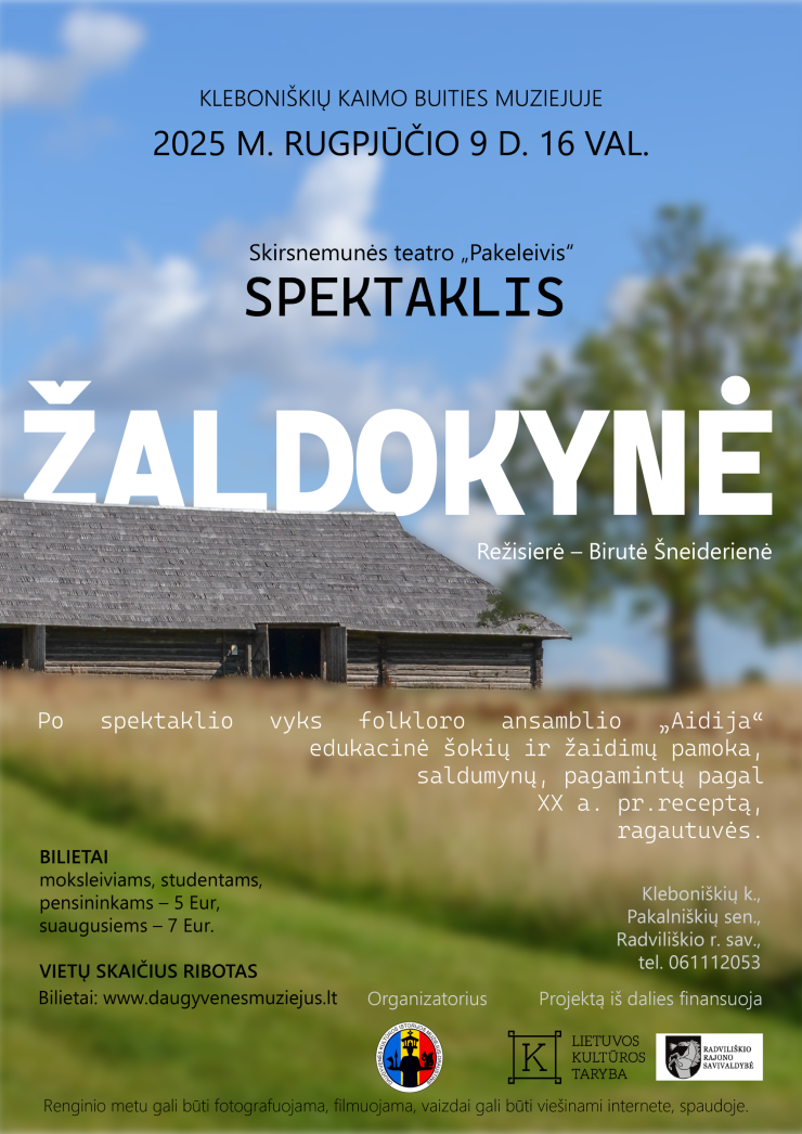 Skirsnemunės teatro „Pakeleivis“ spektaklis „Žaldokynė“  
